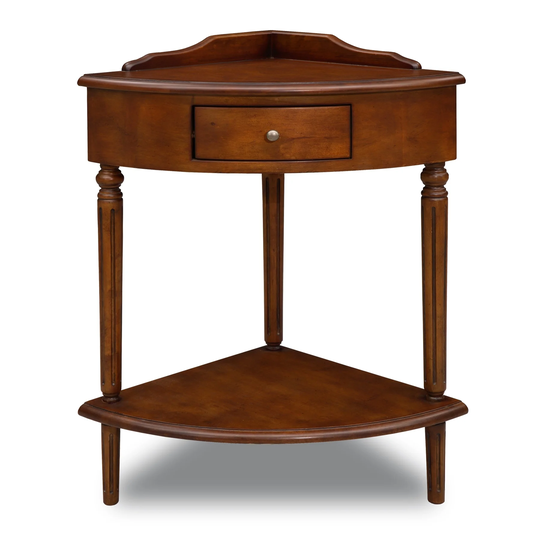 Cottage White Corner Table Stand