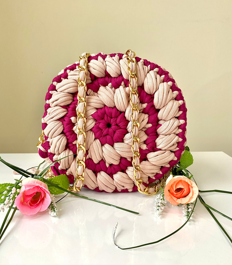 Handmade Bag, Multi Color Bag, Colorful Bag, Hand Woven Bag, Bag, Knitted Bag, Crochet Bag, Women's Bag, Shoulder Bag, Luxury Bag, Designer Bag