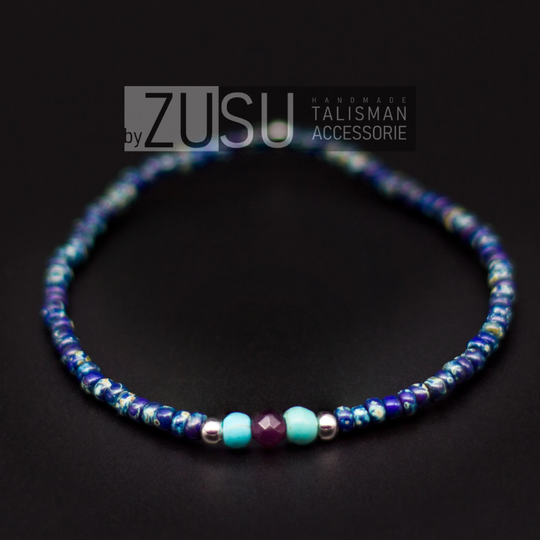 Turquoise Men's Bracelet, Minimalist Mens Bracelet, Beaded Bracelet For Men, Gift Men, Birthday Gift, Anniversary Husband