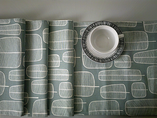6.5Ft Table Runner Gray Lollipop Trees Funky Modern Cotton Sideboard Coffee Entryway Console