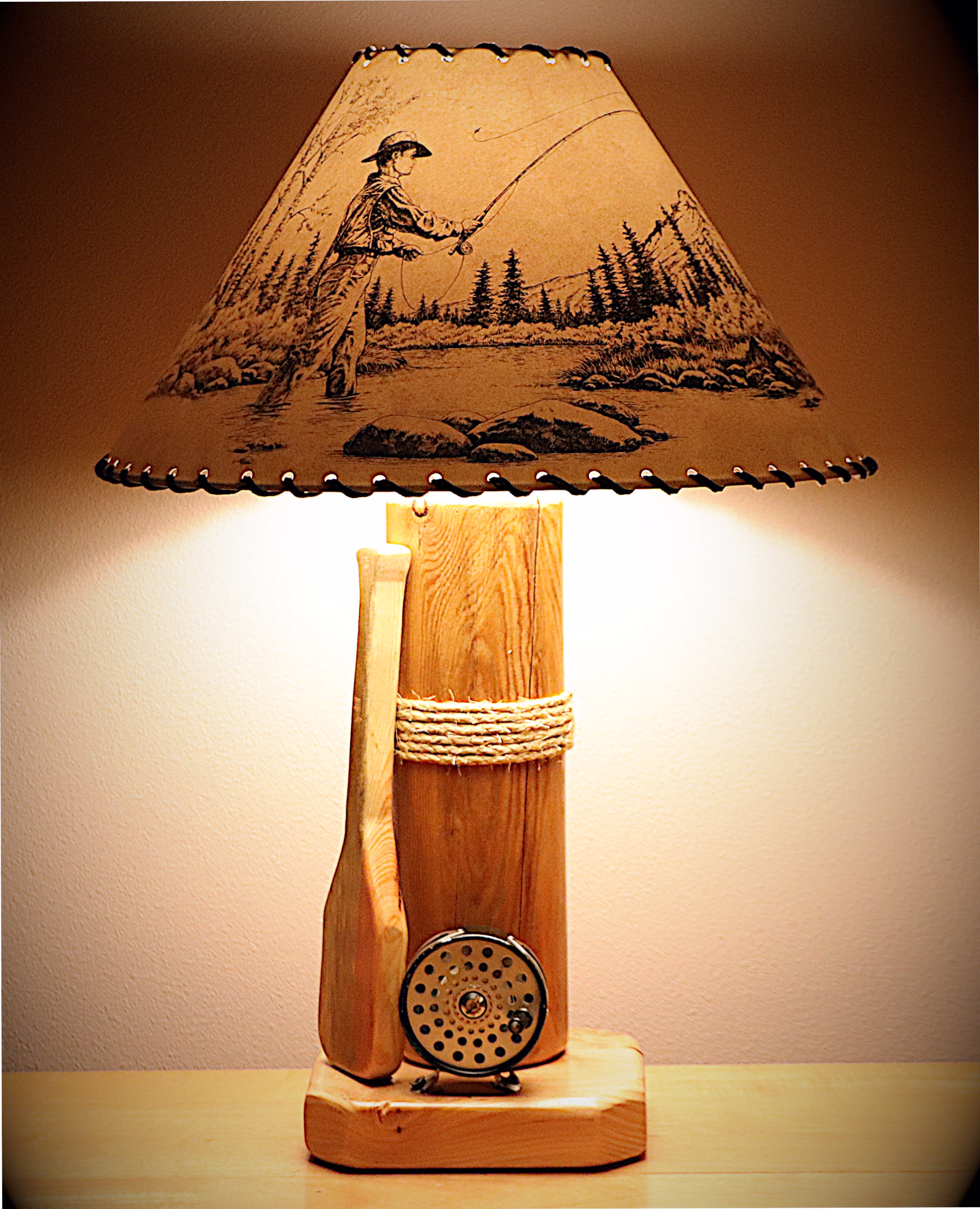 The Clearwater River Table Lamp With Choice Of Premium Handmade Shade