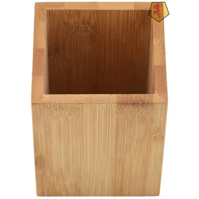 Wooden Pen Holder, Bamboo Pen Holder Office School Desk Pencils Stationery Supply Storage Stand