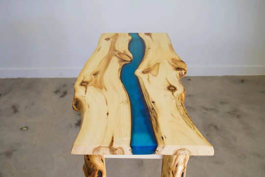 Epoxy Table | Aspen Live Edge Sofa Resin Handmade Furniture