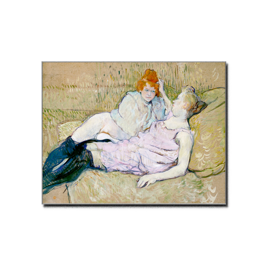 Henri De Toulouse Art Poster Sofa 1894 Mid Century Interior Fine Print Digital Vintage Modern