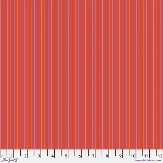 New Tula's True Colors - Wildfire Tiny Stripes By Tula Pink For Free Spirit Fabrics Sold By The Yard & Cut Continuous Ships Today