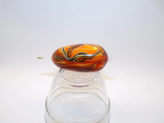 Diamond Painting Pen, Orange, Black, White, Swirl, Egg Shaped Mini, Acrylic