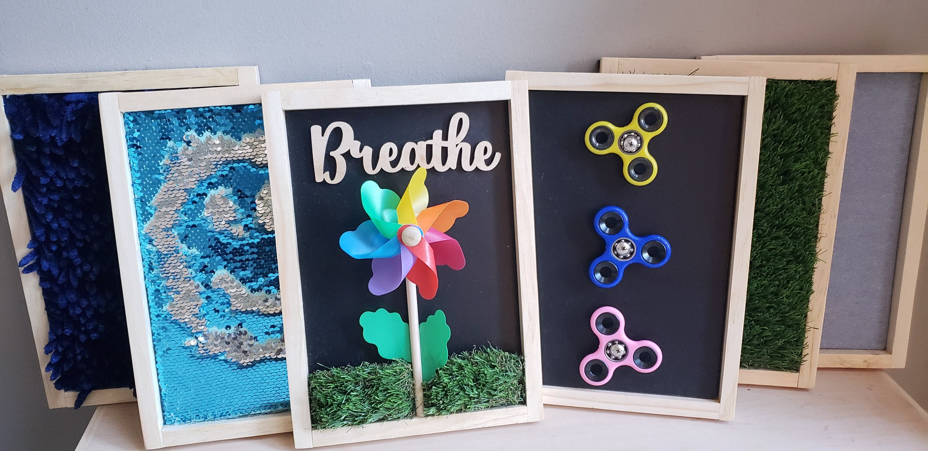 6-Pack Mini Sensory Boards | 12"x9" Sensory Board For Autism. Small Individual Or Classroom Use
