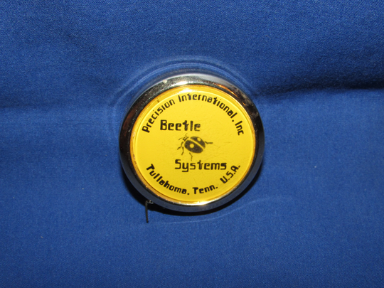 Mini Tape Measure Beetle Systems Tullahoma Tennessee Vintage Advertising Free Shipping