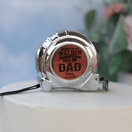 Personalized Tools Retractable Tape Measure, Measure 25 Ft & Magnetic End, Welding Custom Service, Welder Gift, Birthday Gift For Him