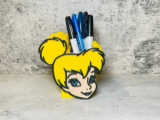 Pen & Pencil Holder | Tinkerbell Makeup Brush Peter Pan Marker Case