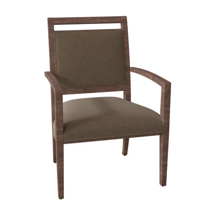 Preston Upholstered King Louis Back Arm Chair