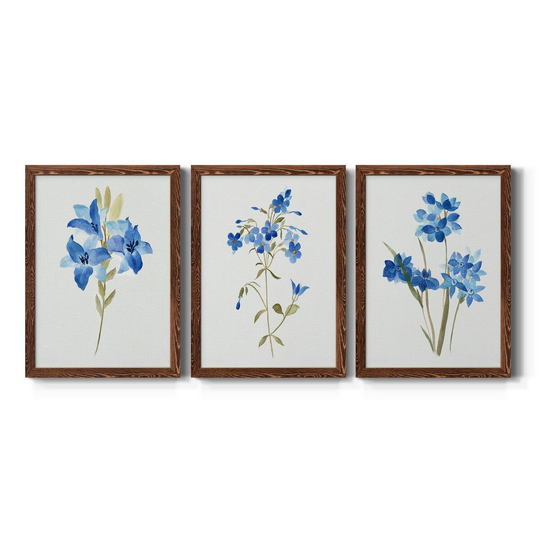 Blue Blossom Botanical I-Premium Framed Canvas - Ready to Hang - Multi-Color