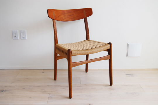 Danish Mid Century Modern Hans Wegner Teak & Oak Dining Chair Ch-23 Carl Hansen Son