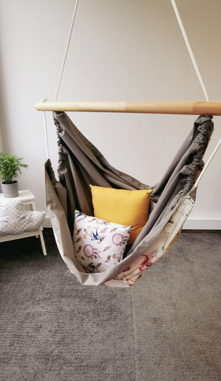 Hammock Chair Adults, Cotton Canvas, Reading Chair, Great For Bedroom, Patio, Porch Or Tree, Swing, Hanging Comfy & Durable Indoor