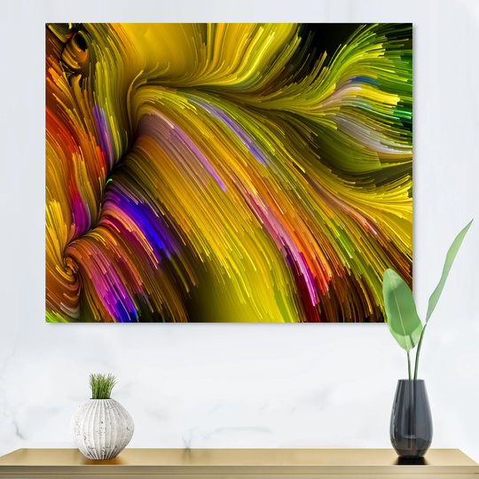 Designart 'Elegance Of Liquid Color' Modern Canvas artwork