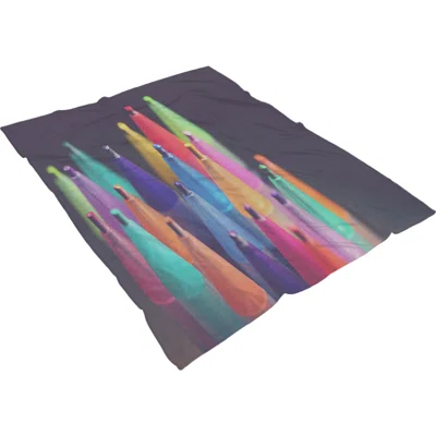 Games Colored Pencils 22 Throw Blanket