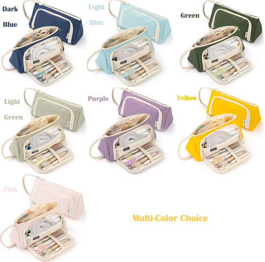 Medium Capacity Pencil Case Pouch Marker For Students School College Office Organizer Gift Teen Adult Girl Boy