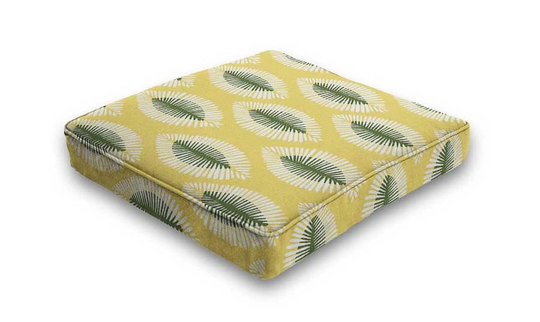 Outdoor Seat Pad - Patio Chair Pad, Dining Cushions Hayden Spice Yellow