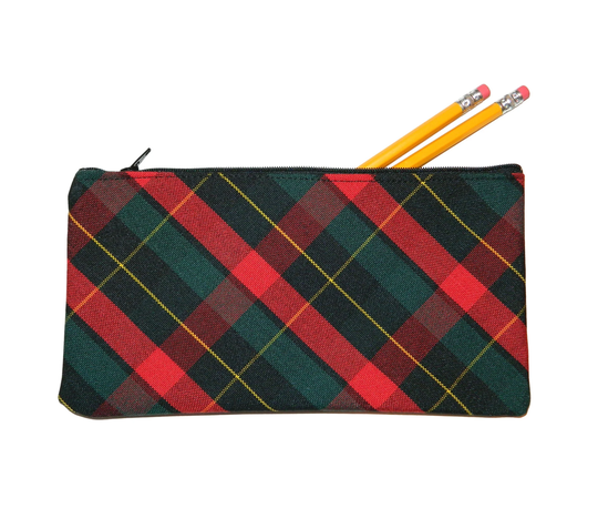 Red & Green Plaid Pencil Case - & Hunter Plaid, School Backpack, Uniform