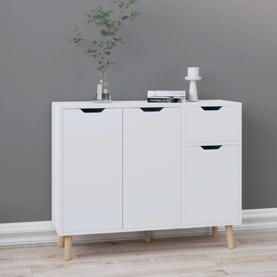 Sideboard White 35.4"x11.8"x28.3" Engineered Wood