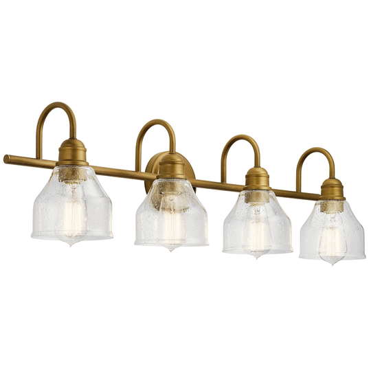 Kichler Lighting Avery 4-Light Vanity Light Natural Brass