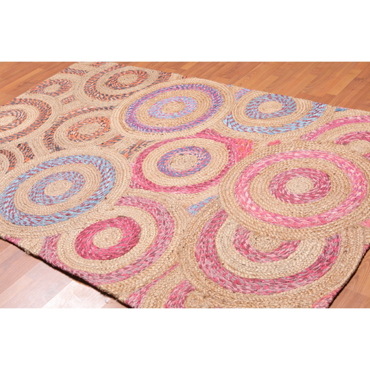 Hand Made Multi Color, Chindi Cotton Modern & Contemporary Oriental Area Rug - 5' x 8'