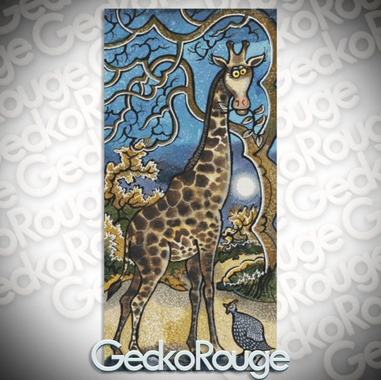 Giraffe By Dorian Spencer Davies Art. Modern Cross Stitch Art Kit 25 Count 1x1