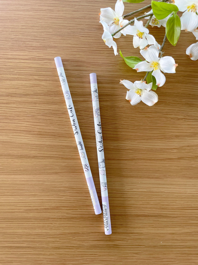 2B Black Wood Pencil Set - Shiba Inu Cafe 2 Pcs
