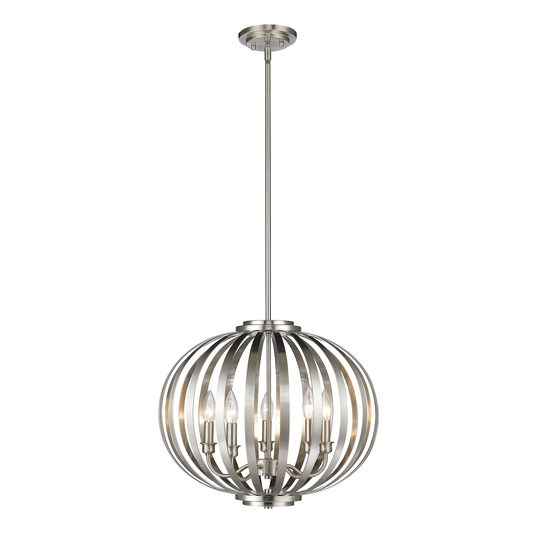 Avery Home Lighting Moundou 5-light Pendant in Brushed Nickel - Brushed nickel