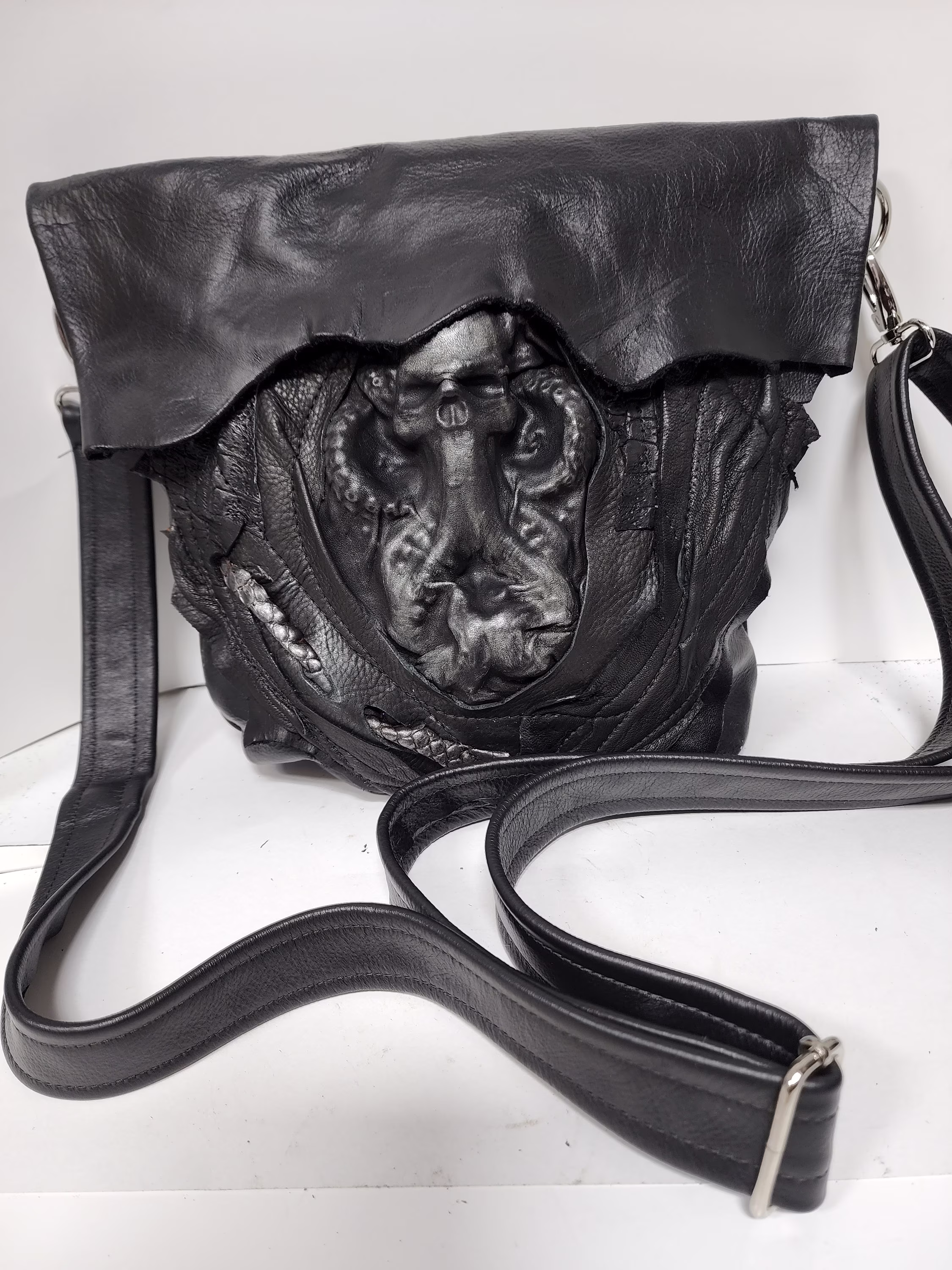 Leather Kraken Skull Pirate Bag Unisex