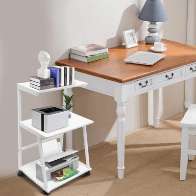 3-Tier Printer Stand Cart With Storage