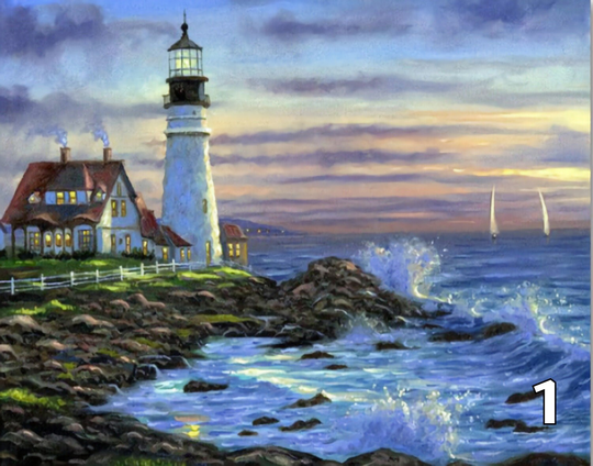 Lighthouses #1 Diy 5D Diamond Painting Kit Full Square & Round Drill