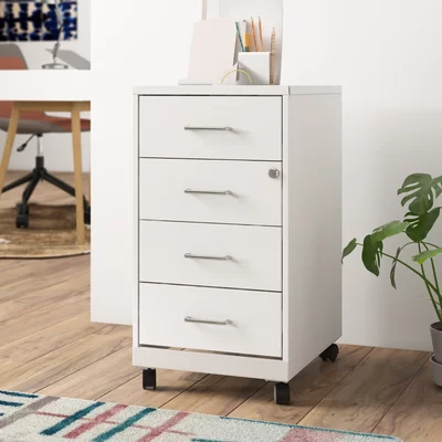 Bottorff 4-Drawer Mobile Vertical Filing Cabinet