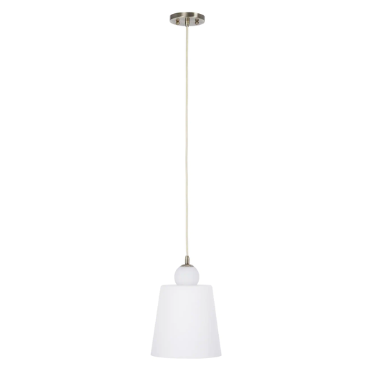 Catalina Lighting 10" Transitional Antique Brass 1-Light Mini Pendant - Exact Size