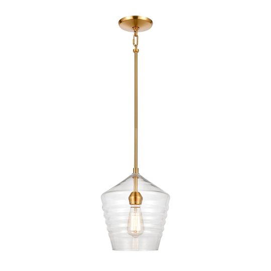 Konis 1-Light mini pendant in Satin Brass