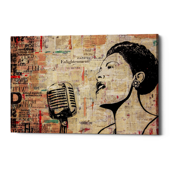 Epic Graffiti 'Lady Day' by DB Waterman, Canvas Wall Art