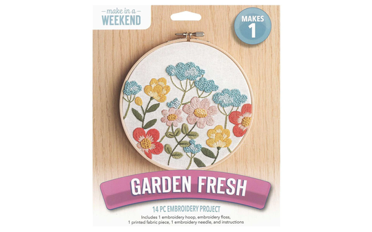 Leisure Arts Garden Fresh 6" Embroidery Kit