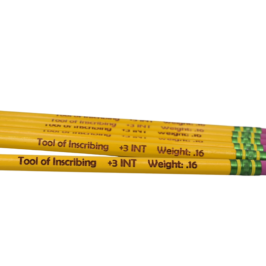 Tool Of Inscribing Pencil Set For Game Room & Tabletop Gaming Like Dungeons & Dragons | Housewarming Gift Dm