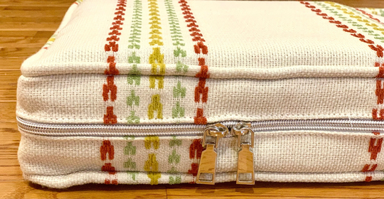 Custom Cushion Cover With Piping | Included Material / Pillow Case/Seat - Couch- Bench Cushion Cover