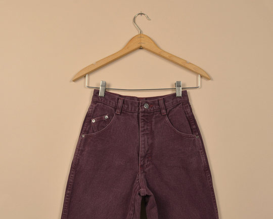 Wrangler Silverlake Size 22 Xxs Burgundy Vintage Denim Jeans