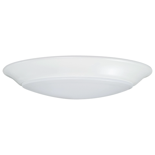 7 inch LED Disk Light 3000K 6 Unit Contractor Pack White Finish