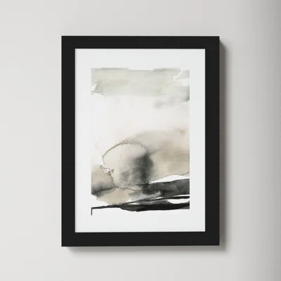 Ebony Horizon Triptych III by Jennifer Goldberger - Picture Frame Graphic Art Print on Paper