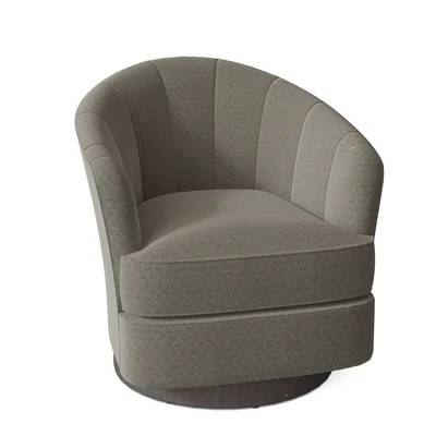 Tipsy 28.75" W Swivel Barrel Chair