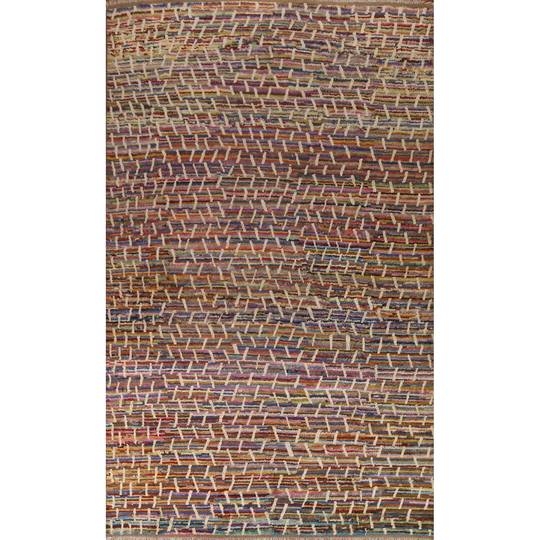 Multi-Color Moroccan Oriental Area Rug Hand-knotted Wool Carpet - 9'6" x 13'0"