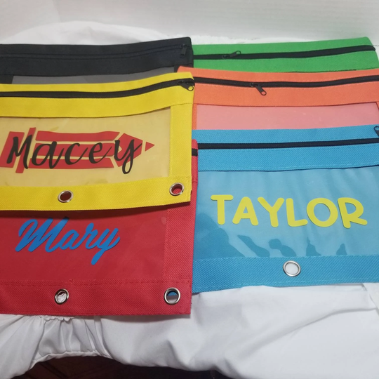 Pencil Case, Personalized Pencil School Supply, Holder, Erasers, Box, Elementary Supplies, Pre-K Kindergarten