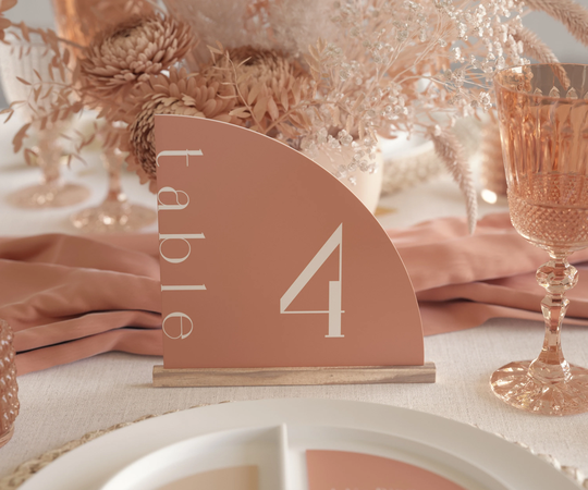 Wedding Table Number, Arch Numbers, Number Sign, Modern Shape Sign - Namib