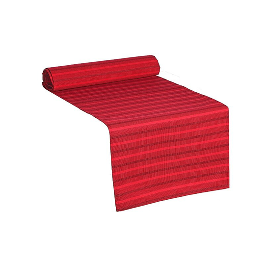 Stripe Outdoor Table Runner 63" (Red)