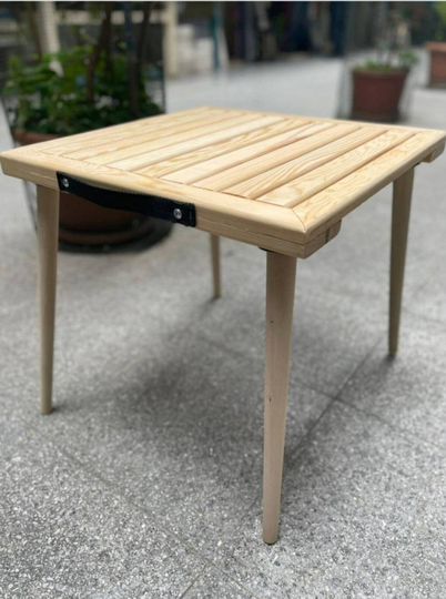 Wood Table | 22Inch22Inch Wooden Table, Boho Low Picnic Table, Low Table, Foldable Table, Folding