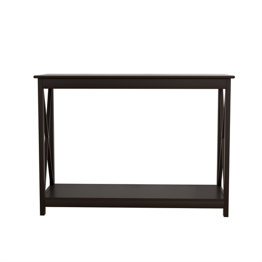 Oxford Coffee Table 2-Tier For Living Room Modern Coffee Table,X Design Accent Cocktail Table,Coffee Table