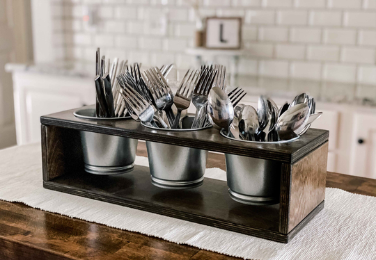 Table Centerpiece- Minimalist Centerpiece - Farmhouse Tabletop Greenery Stand Cottage Decor -Utensil Party Decor